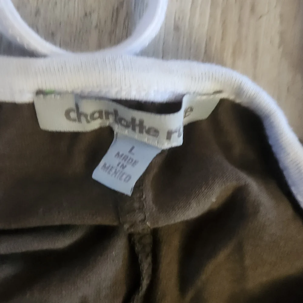 Charlotte Russe Black Bodysuit with White Stripes - Picture 2 of 4